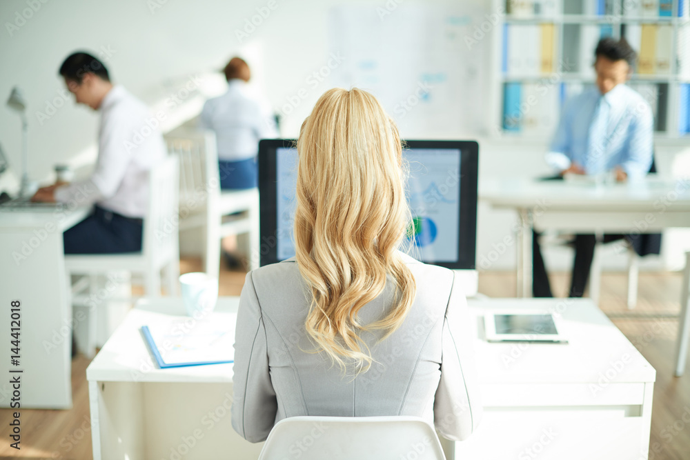 Obraz premium Business lady