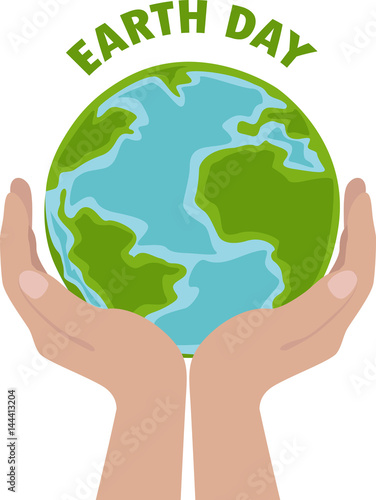  Earth Day concept. Flat vector illustration.