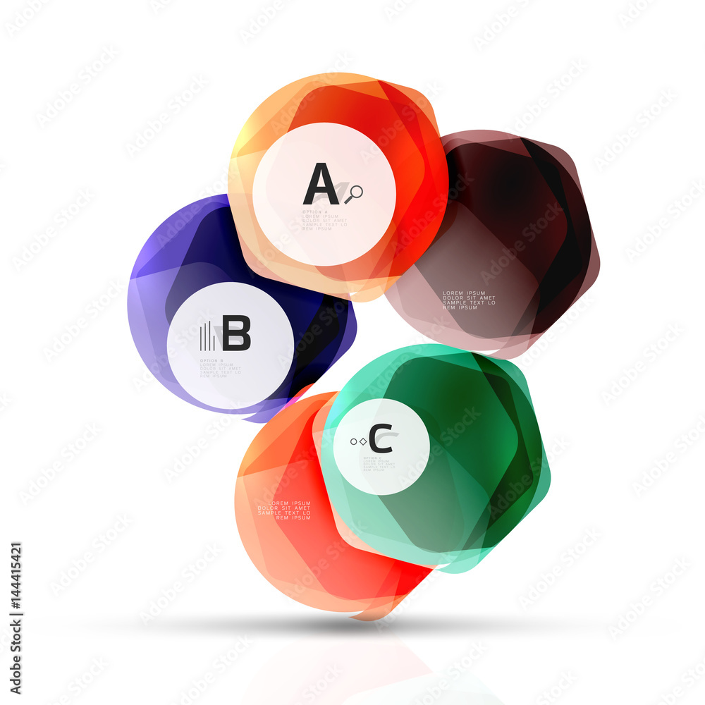 Geometrical hexagons abstract background Geometrical hexagons abstract background