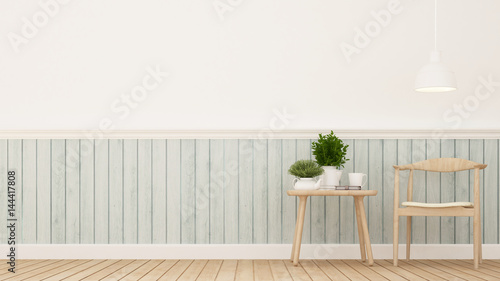 coffee shop or dining room - 3D Rendering
