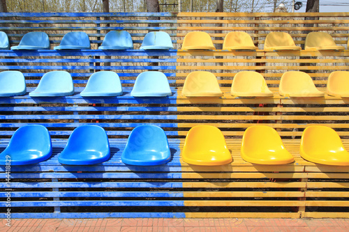 The stadium chairs
