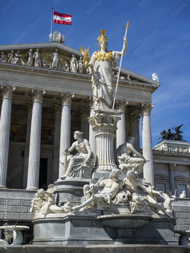Österreich, Wien, Parlament - obrazy, fototapety, plakaty 