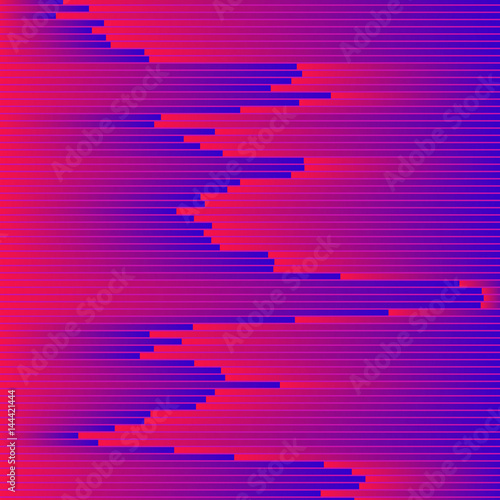 Vector glitch background. Digital image data distortion. Colorful abstract background for your designs. Chaos aesthetics of signal error. Digital decay.