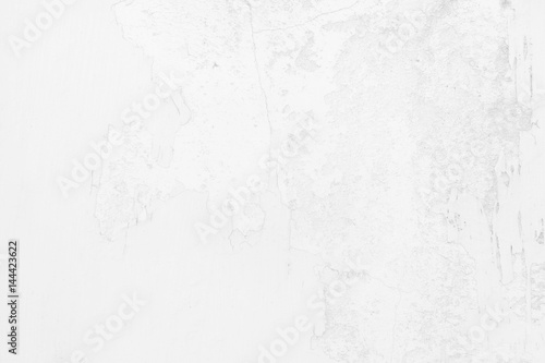 White Grunge Cement Wall Background.