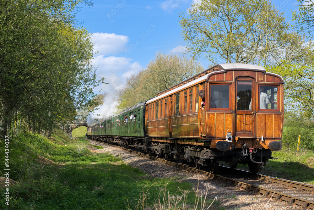 Flying Scotsman on the Bluebell Line