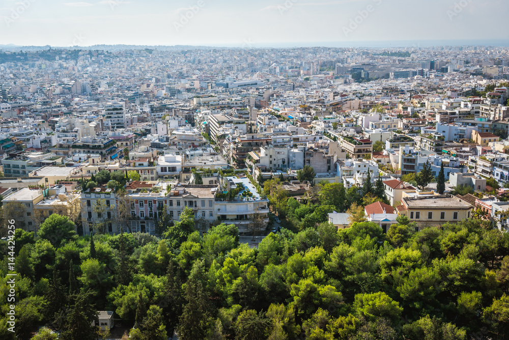 Cityscape of Athens, Greece - view from Acropolis hill