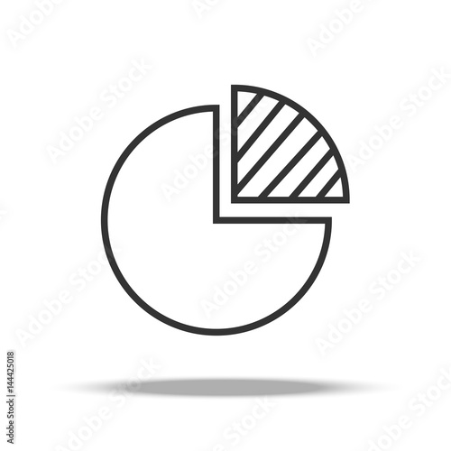 diagram line icon. vector illustration