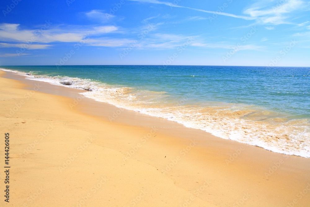 Sandy beach in Algarve region, Portugal