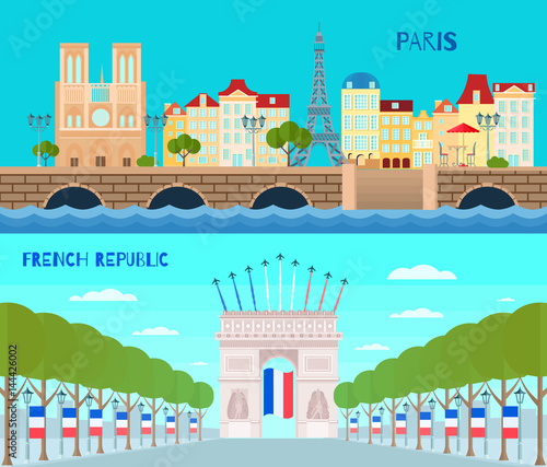 France Horizontal Banners Set