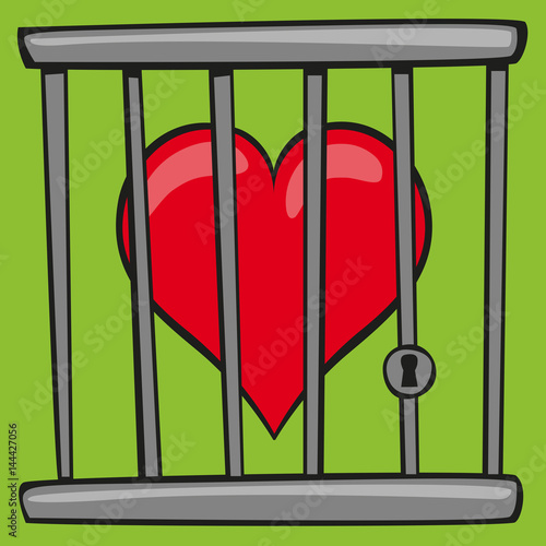 Cage - Coeur - prison - amour - chagrin - dépression