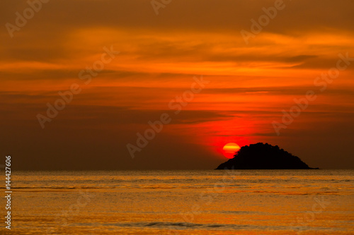 Tropical sunset on Koh Chang