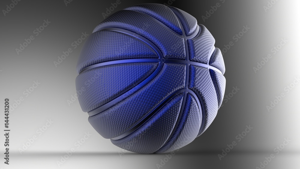 Obraz premium Basketball Design Background. 3D illustration. 3D CG. High resolution.