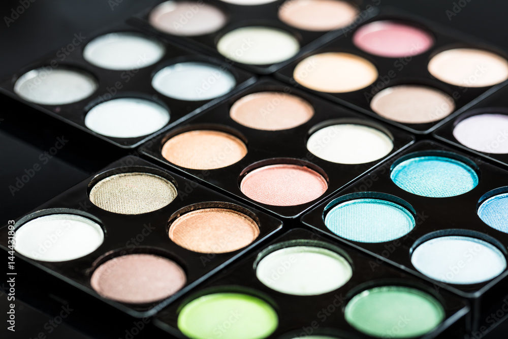 Close-up Of Eye Shadow Palette Close-up Of Eye Shadow Palette