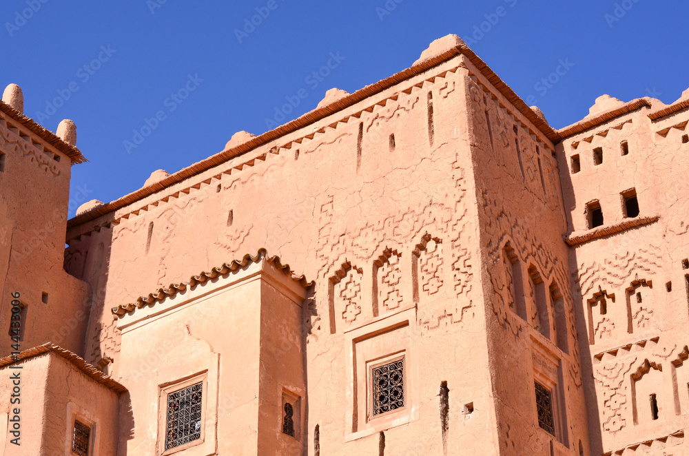 Taourirt Kasbah on a Sunny Day in Ouarzazate, Morocco