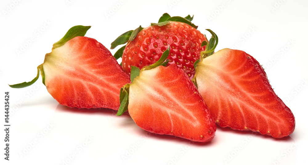 Group of Strawberries isolated on white background Group of Strawberries isolated on white background