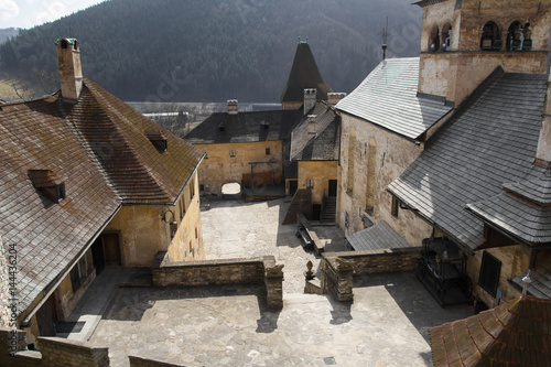 courtyard of orava castle