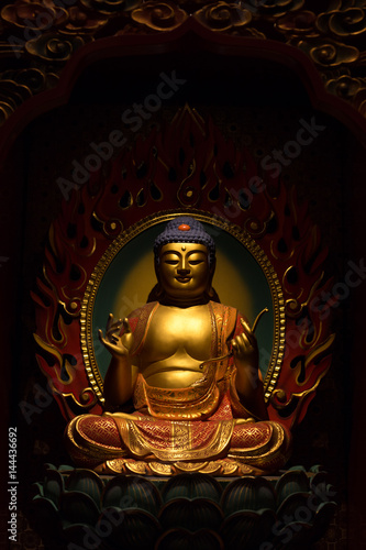 buddha statue in temple © zhu difeng