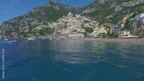 Positano, Italy Aerial video photo