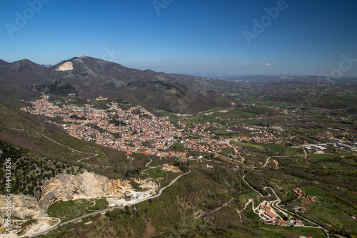 Panorama di Montella (Avellino) dal Santuario del SS Redentore