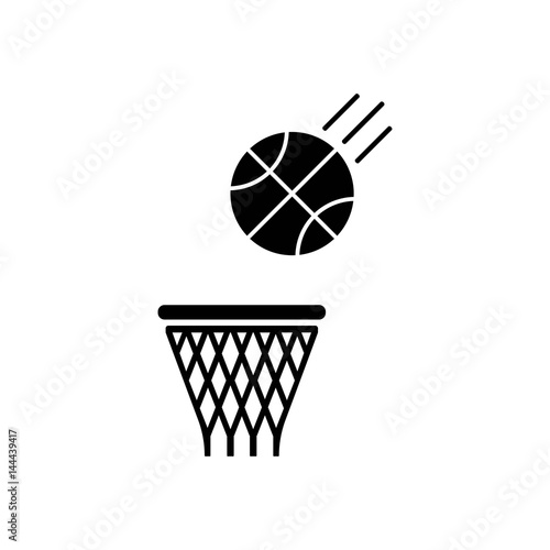 basketball hoop with ball 
