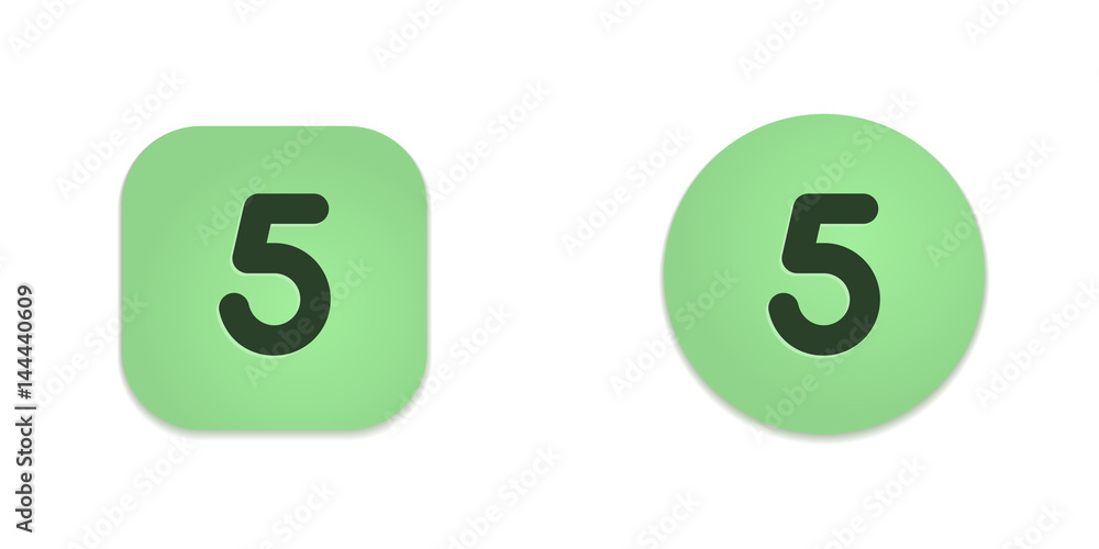 Vector Green Web Buttons Vector Green Web Buttons