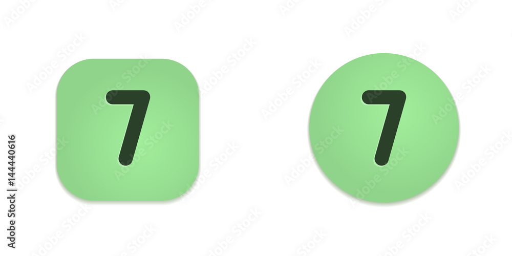 Vector Green Web Buttons Vector Green Web Buttons