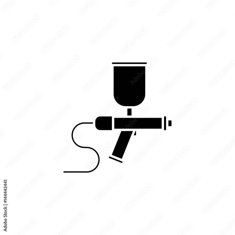 Spray gun icon paint car airbrush Spray gun icon paint car airbrush