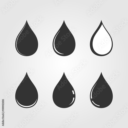 drop icon water and oil