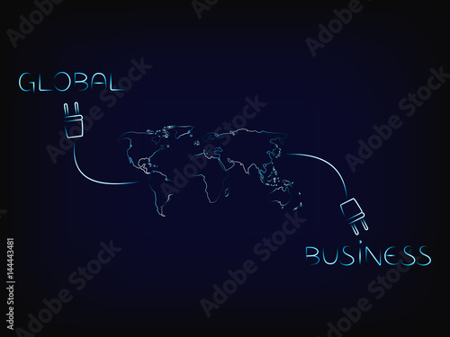 global business connected to world network