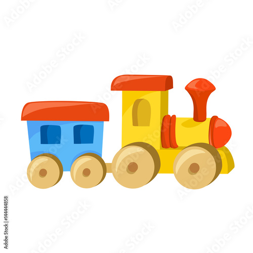 toy train with the wagon isolated