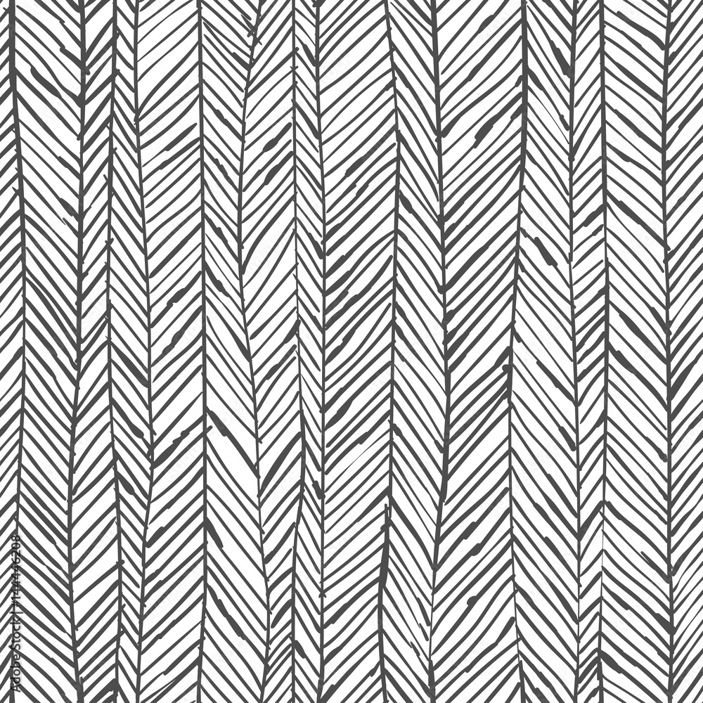 Abstract herringbone background. Seamless pattern. Wallpaper in black and  white colors. Vector illustration can be used for fashion textile, wrapping  paper, fabric prints. Stock Vector | Adobe Stock