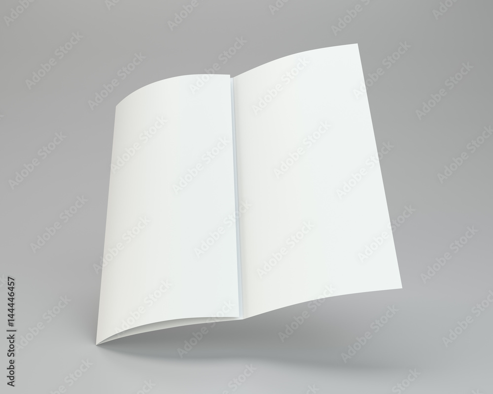 Folded white paper page sheet texture. 3d rendering. Folded white paper page sheet texture. 3d rendering.