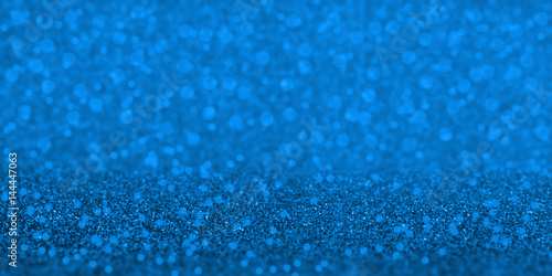 Blue Glitter background close up abstract