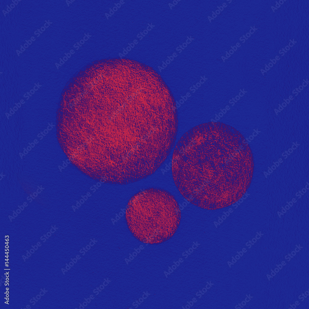 Naklejka premium Blue Red Circles