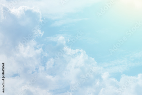 sun and cloud background with a pastel colored

