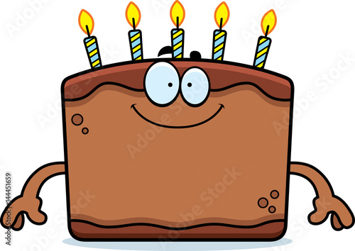 Happy Cartoon Birthday Cake