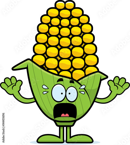 Scared Cartoon Corn