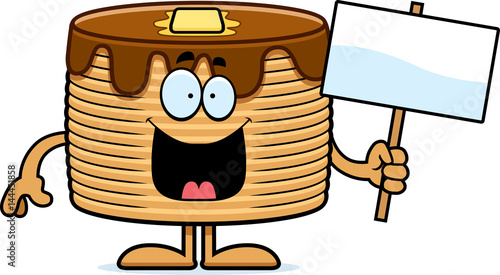 Cartoon Pancakes Sign