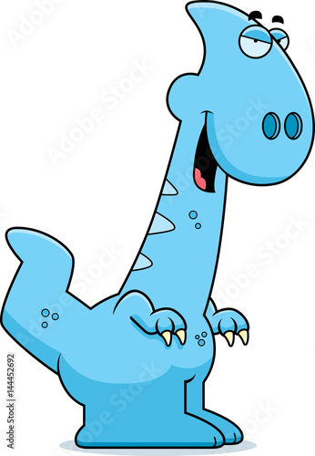 Sly Cartoon Parasaurolophus