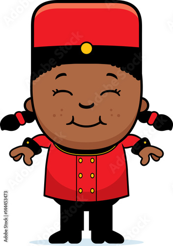 Smiling Cartoon Bellhop