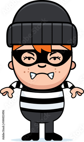 Angry Cartoon Little Burglar