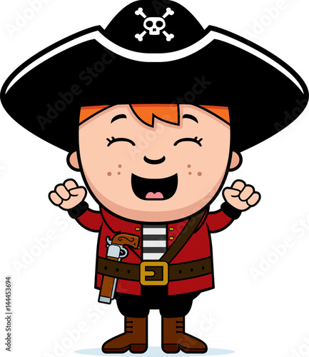 Excited Pirate Boy