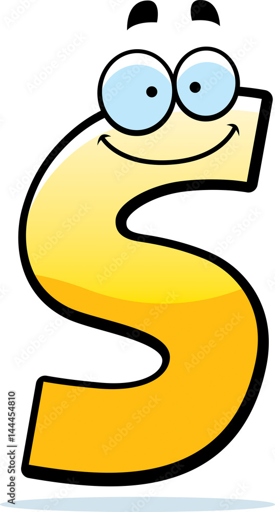 Fototapeta premium Cartoon Letter S