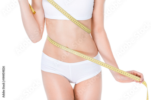 Woman with measuring tape