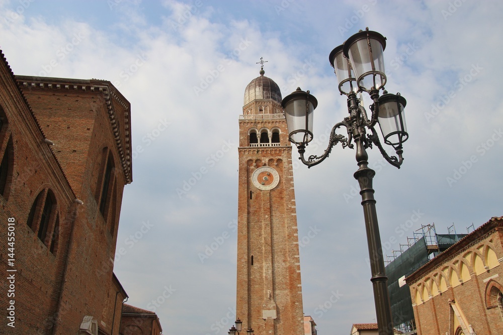 The cathedral Santa Maria Assunta in Chioggia, a town in Italy on the Venetian lagoon, also called 