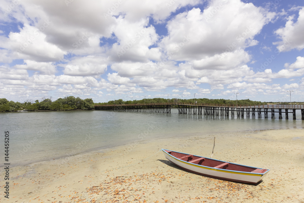 A sunny day in Guamare river, Natal, Brazil A sunny day in Guamare river, Natal, Brazil