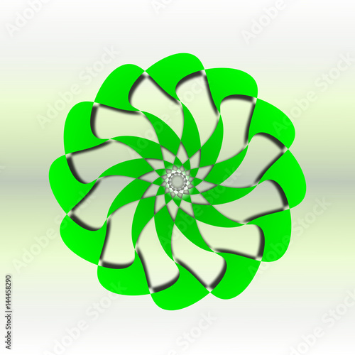 Rose torus icon, vector illustration