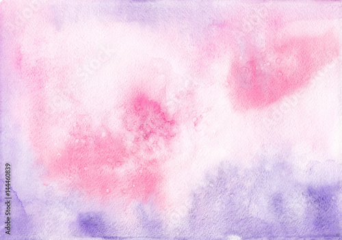 Abstract watercolor pastel texture. Pink and purple background for design