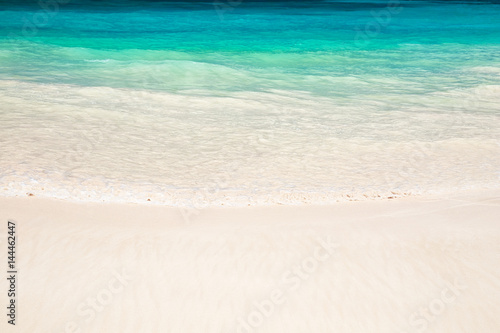 Fototapeta Naklejka Na Ścianę i Meble -  Wave of the sea on the sand beach