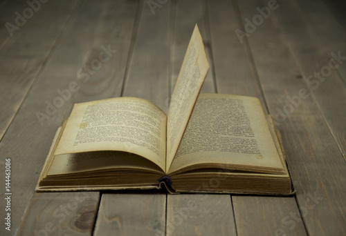 old book on wood